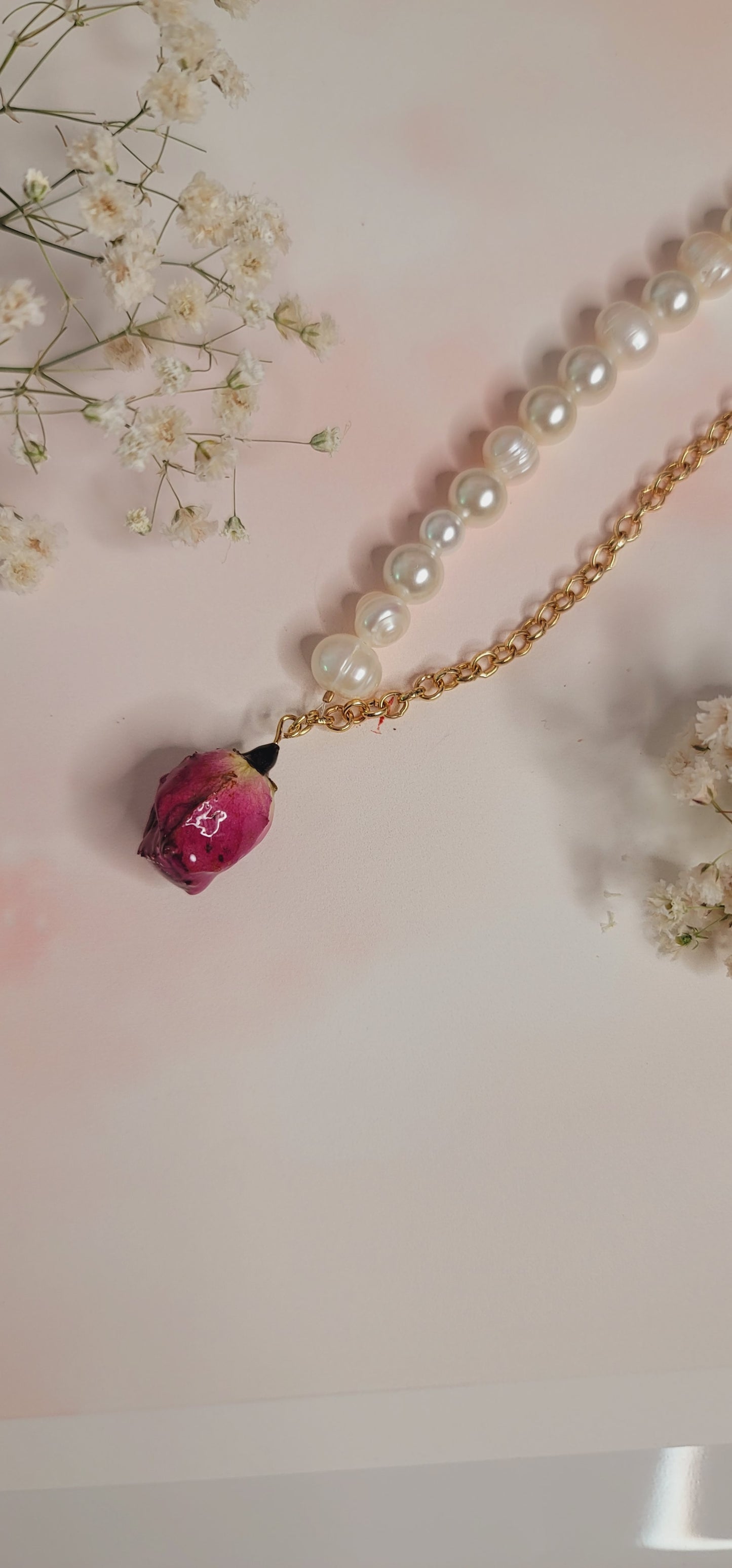 Rose Pearl Harmony Necklace