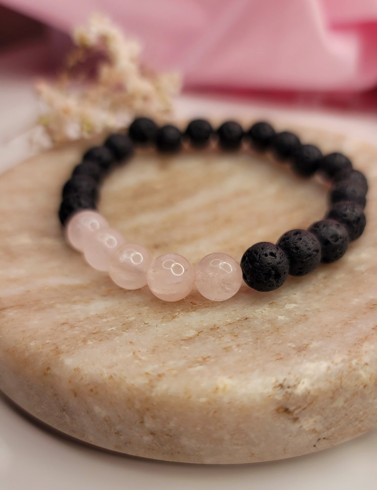 Rose Quartz Cinque Bracelet
