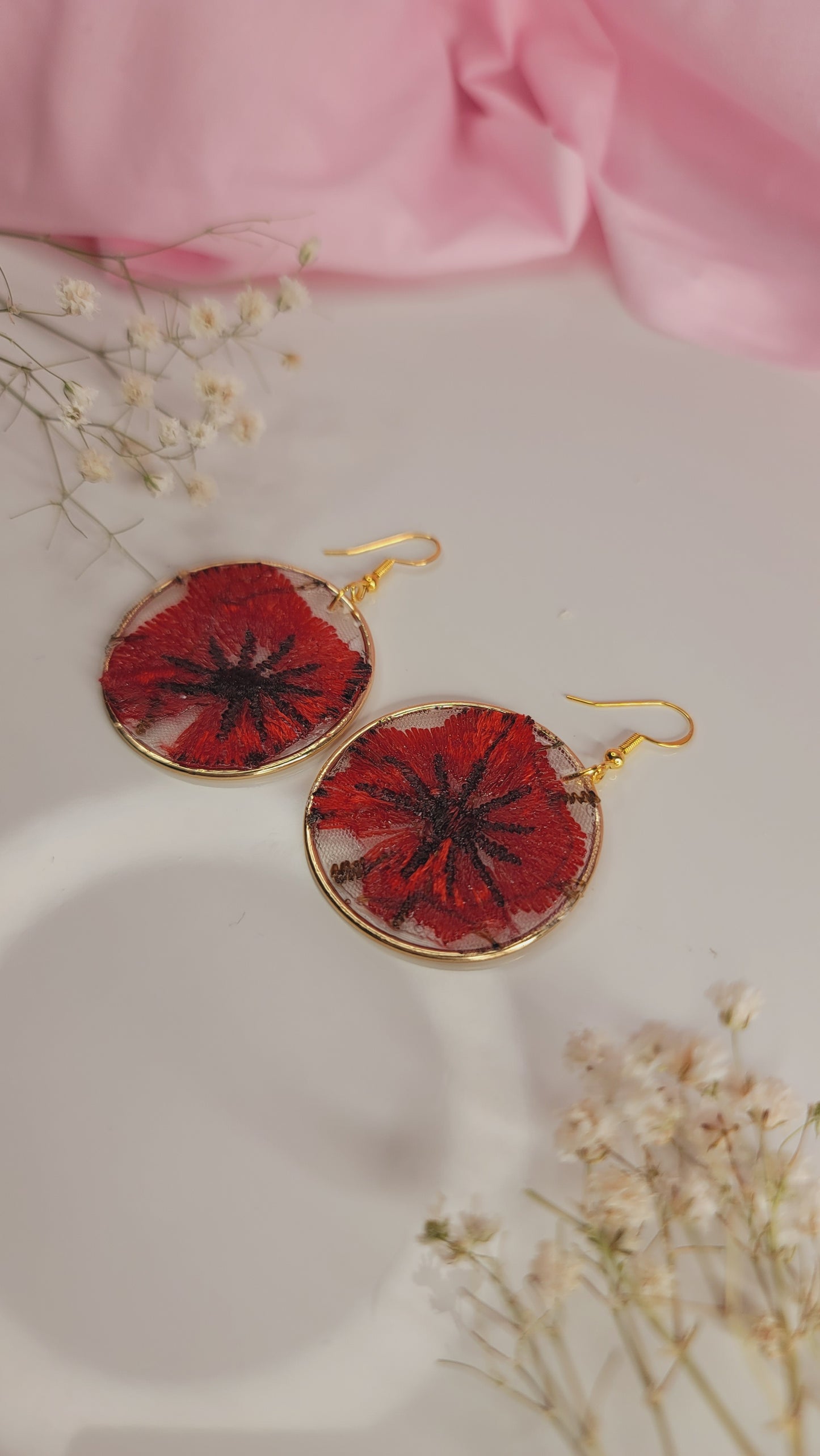 Scarlet Bloom Earrings