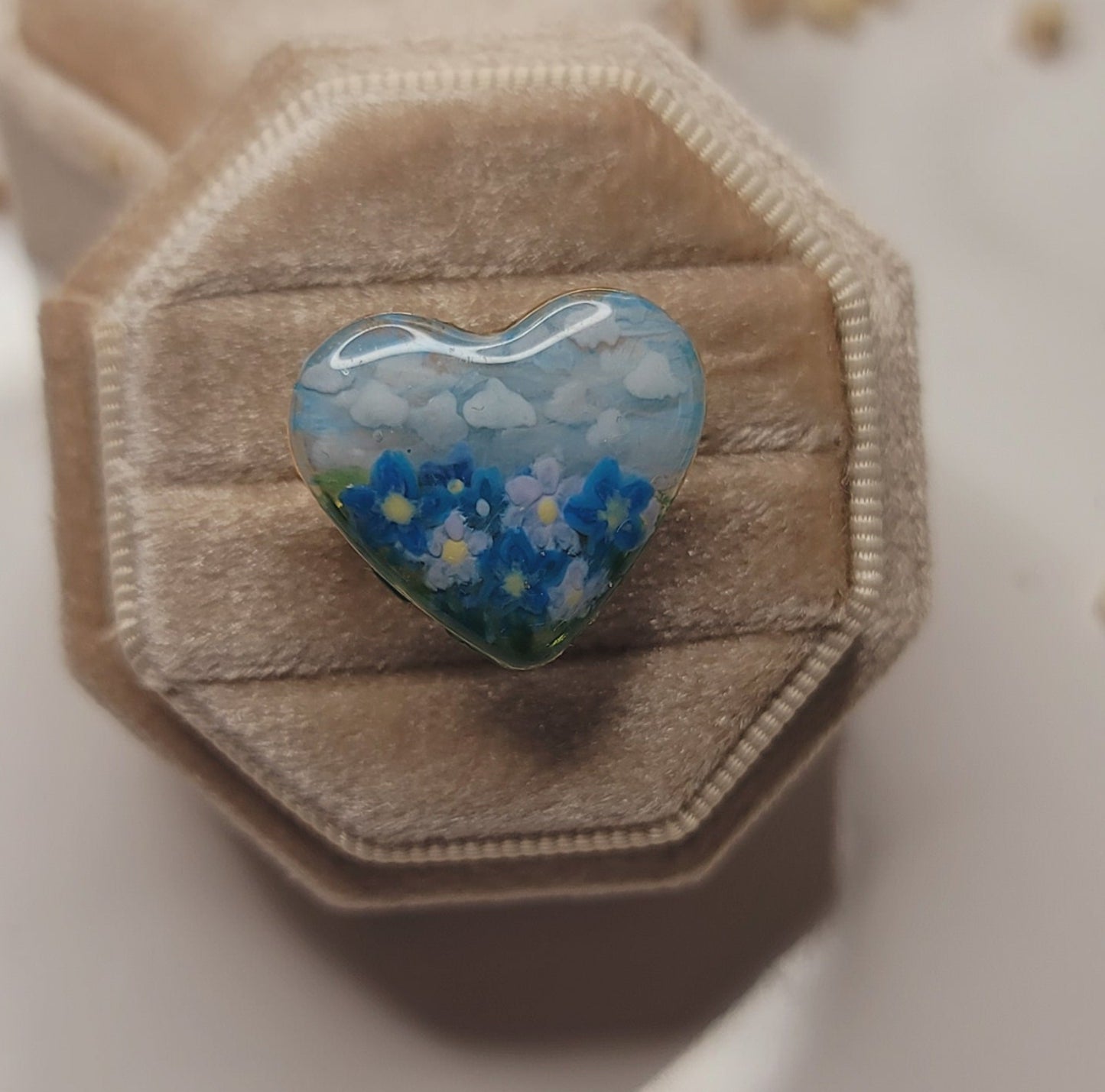 Blooming Heart Ring