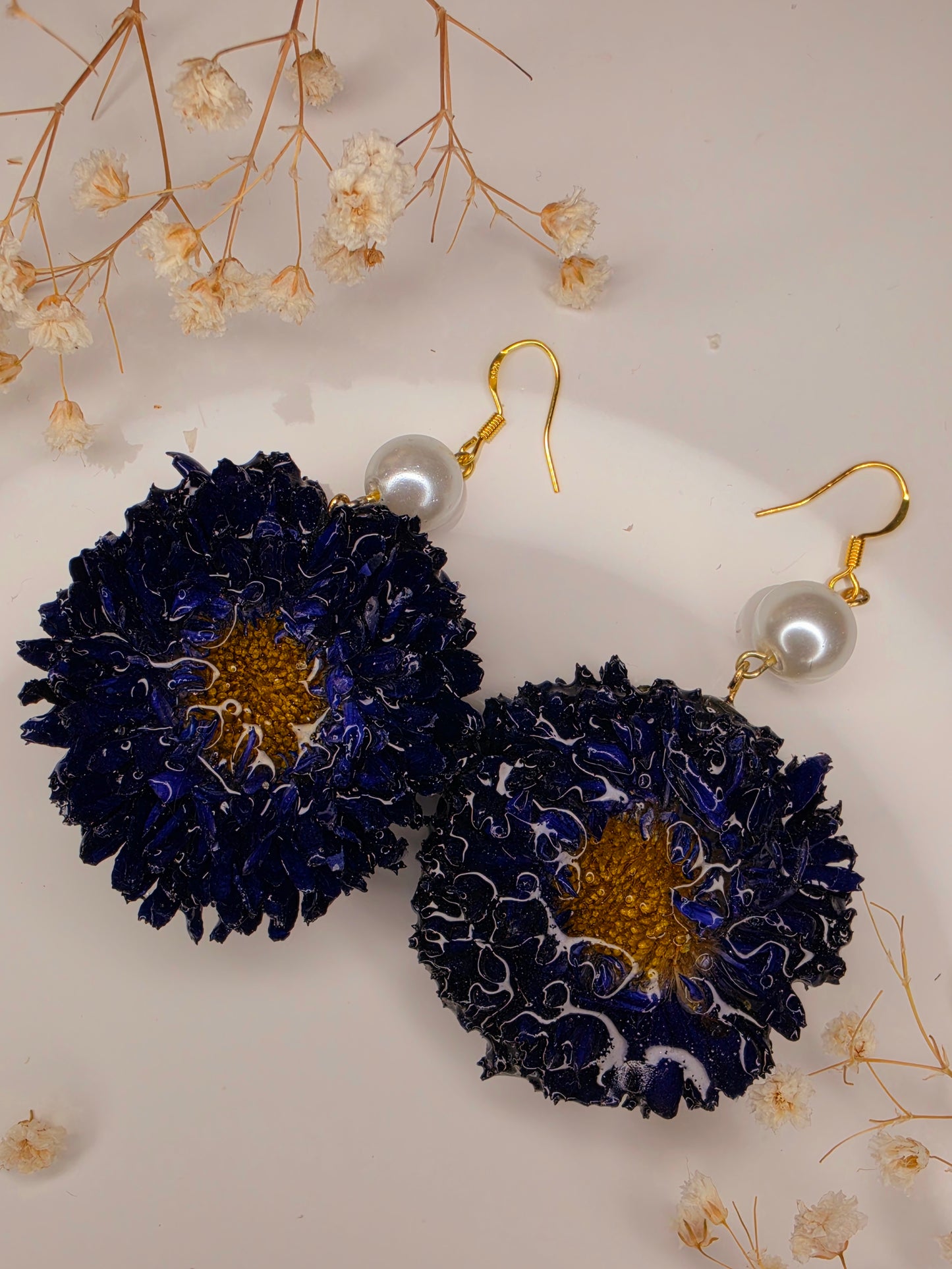 Midnight Bloom Statement Earrings