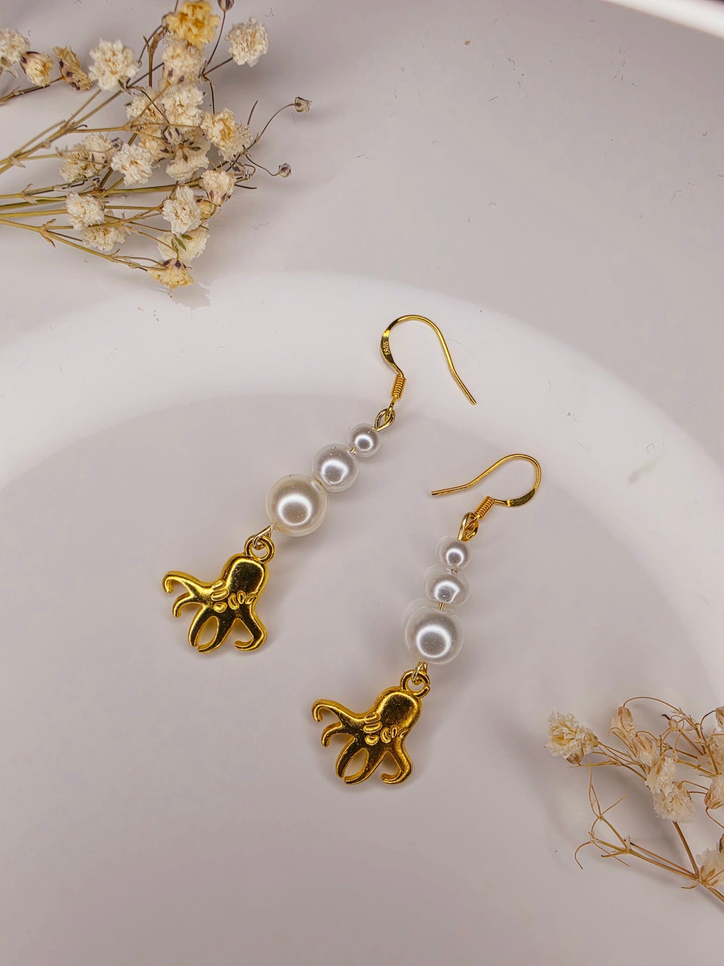 Pearl Cove Octopus Earrings