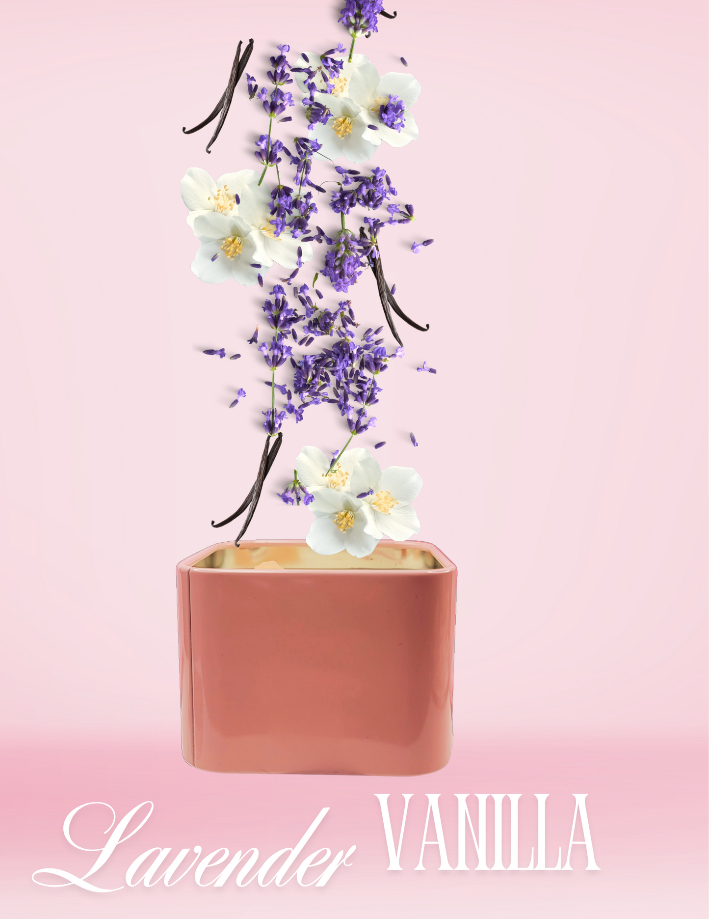 Lavender Vanilla Pink Tin 6 oz