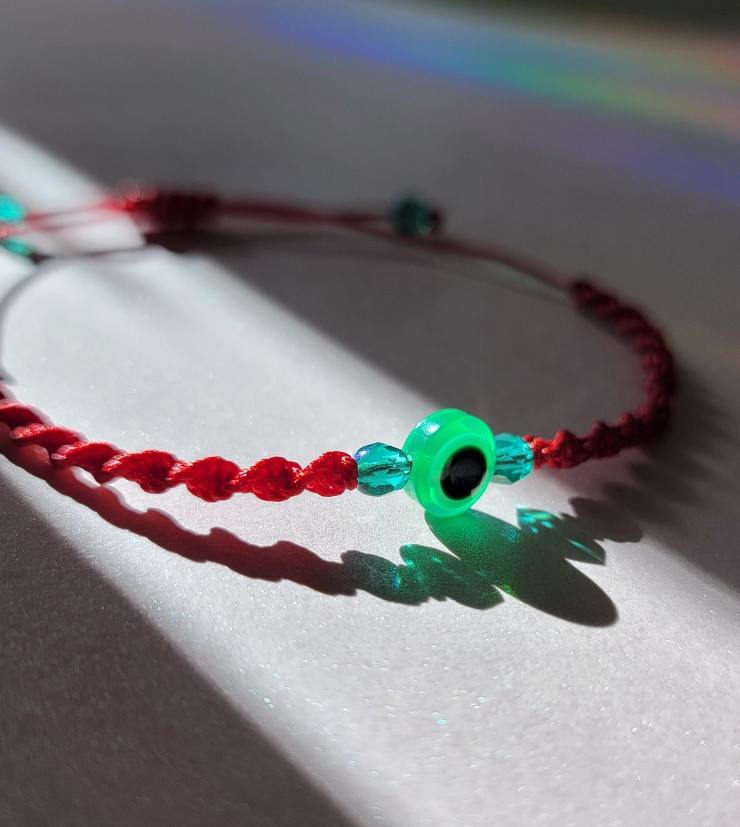 Green Spiral Evil Bracelets