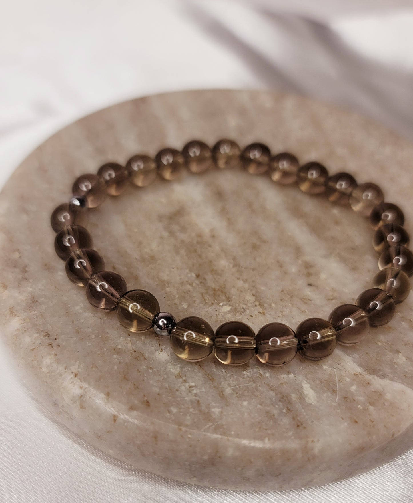 Smokey Quartz Crystal Bracelet