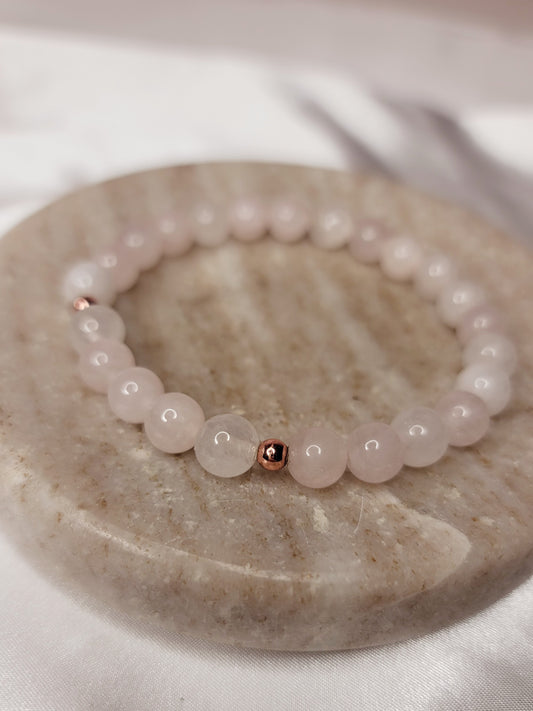 Rose Quartz Crystal Bracelet