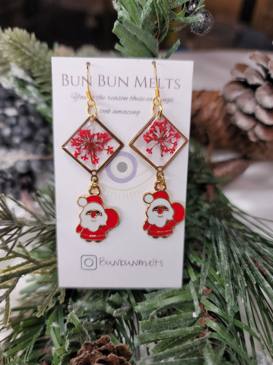 Santa Earrings