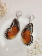 Red Lacewing Butterfly Earrings