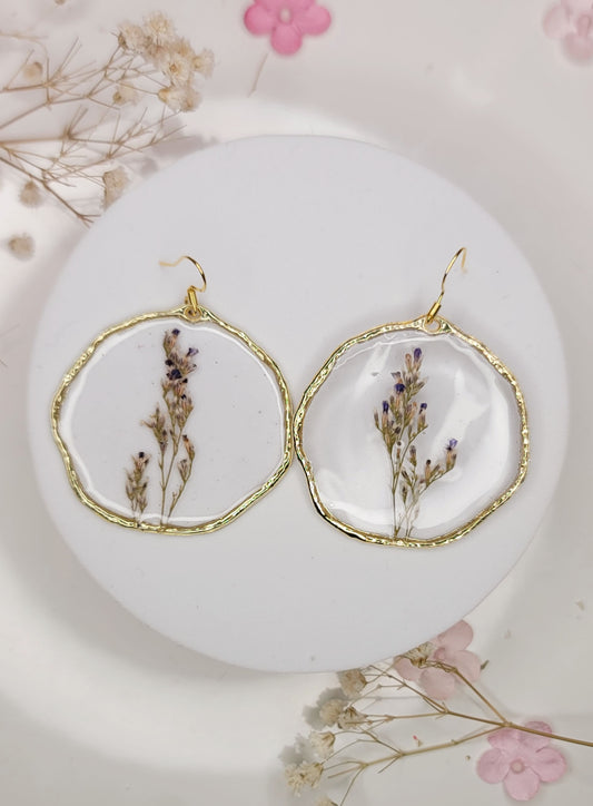 Lavender Meadow Hoops