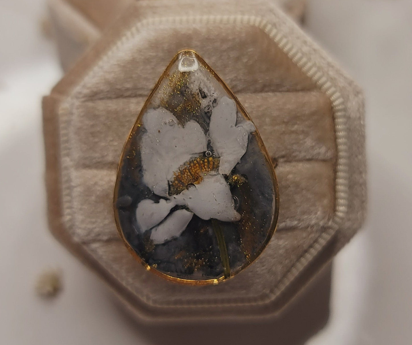 Moonlit Blossom Ring