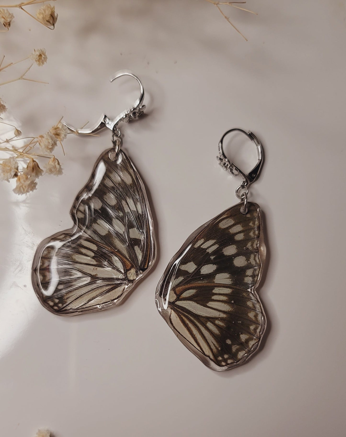 Moonlit Monarch Wing Earrings