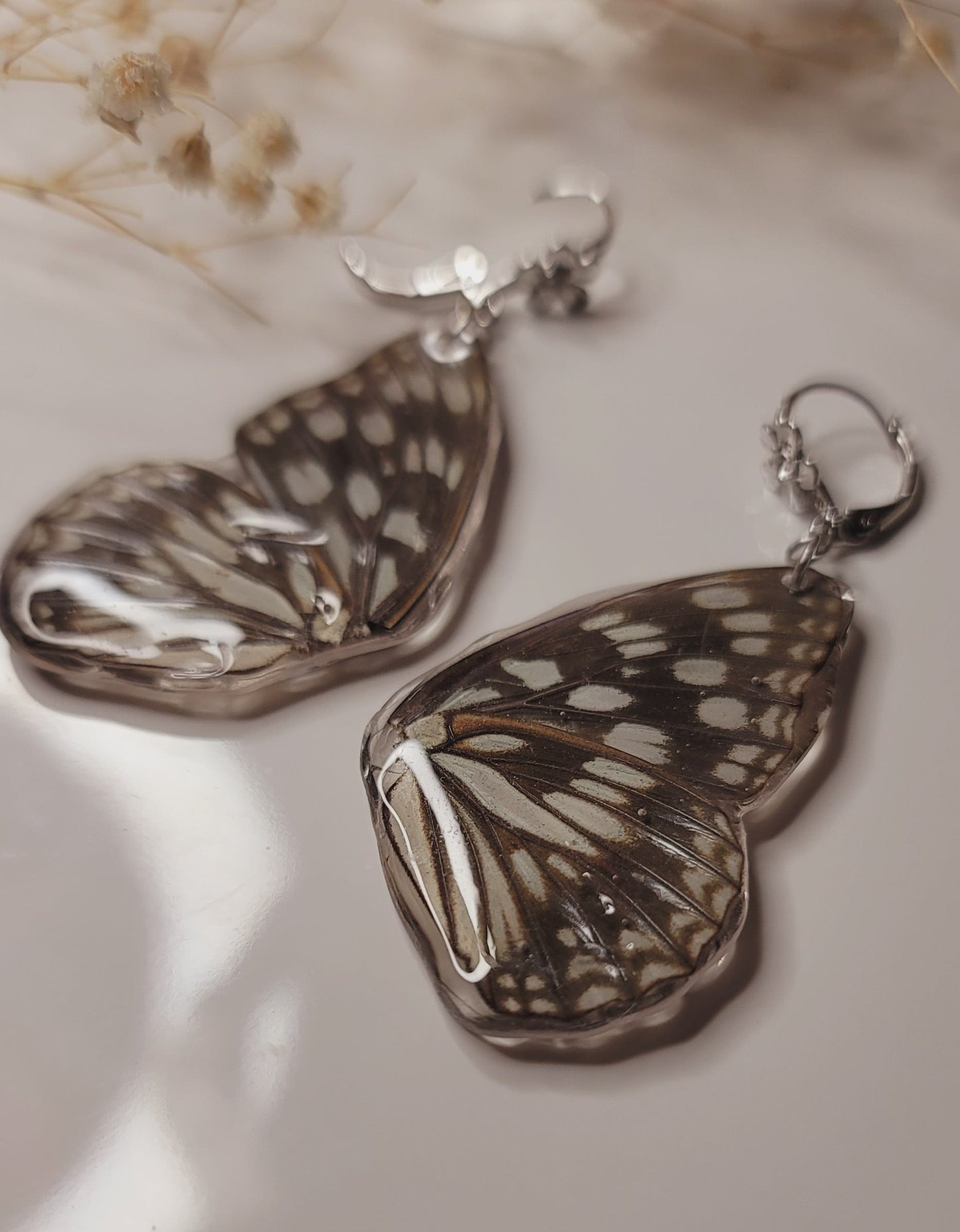 Moonlit Monarch Wing Earrings