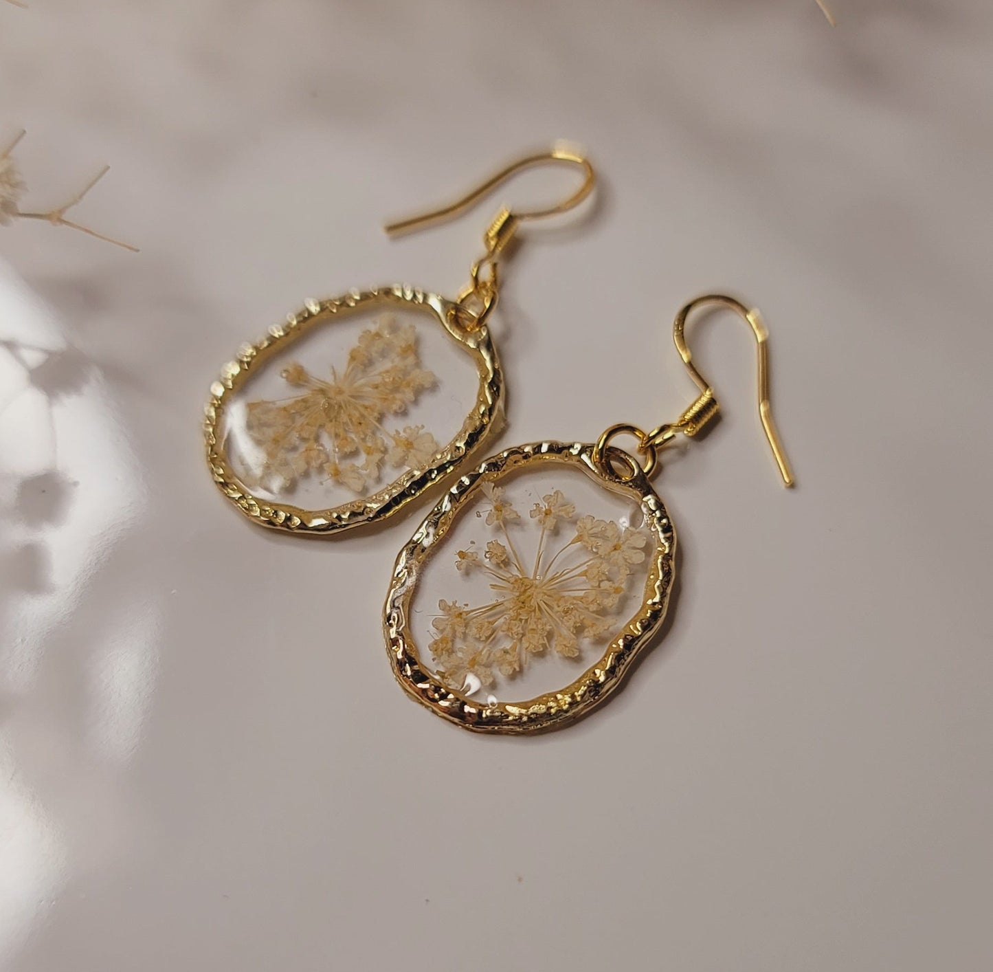 Mini Queen Anne’s Lace Halo Earrings