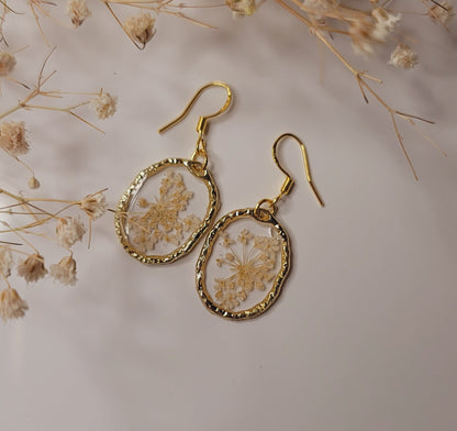 Mini Queen Anne’s Lace Halo Earrings