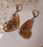 Autumn Monarch Wing Earrings