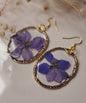 Violet Night Bloom Earrings