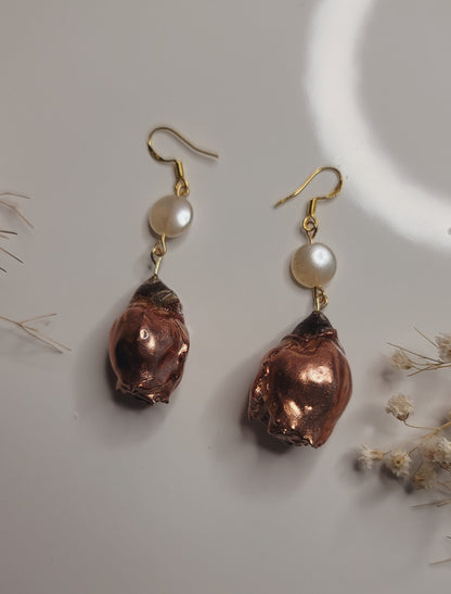 Antique Copper Rose Drops