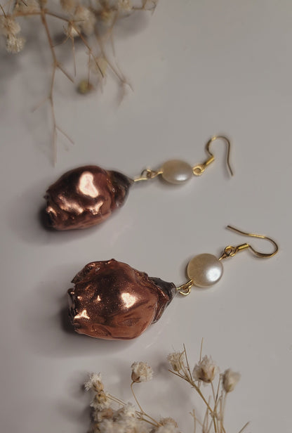 Antique Copper Rose Drops