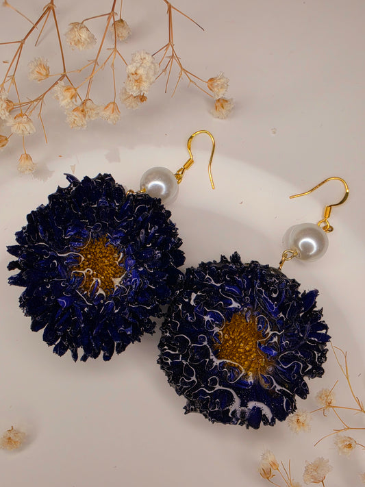Midnight Bloom Statement Earrings