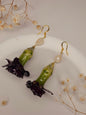 Midnight Carnation Earrings