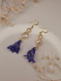 Sapphire Bellflower Drop Earrings