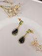Emerald Butterfly Wing Earrings