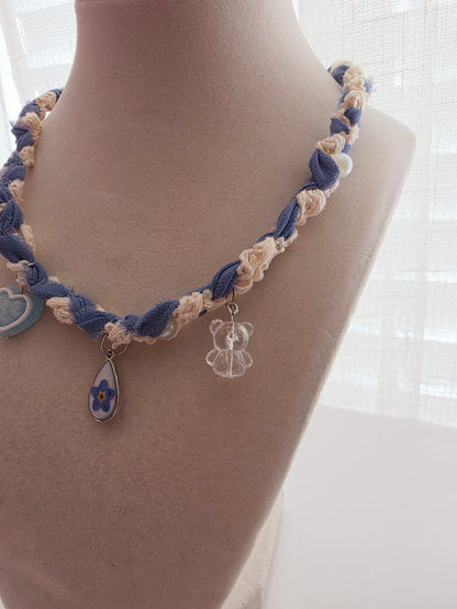Forget Me Not Keepsake Charm Necklace