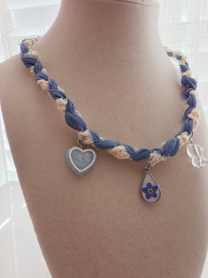 Forget Me Not Keepsake Charm Necklace