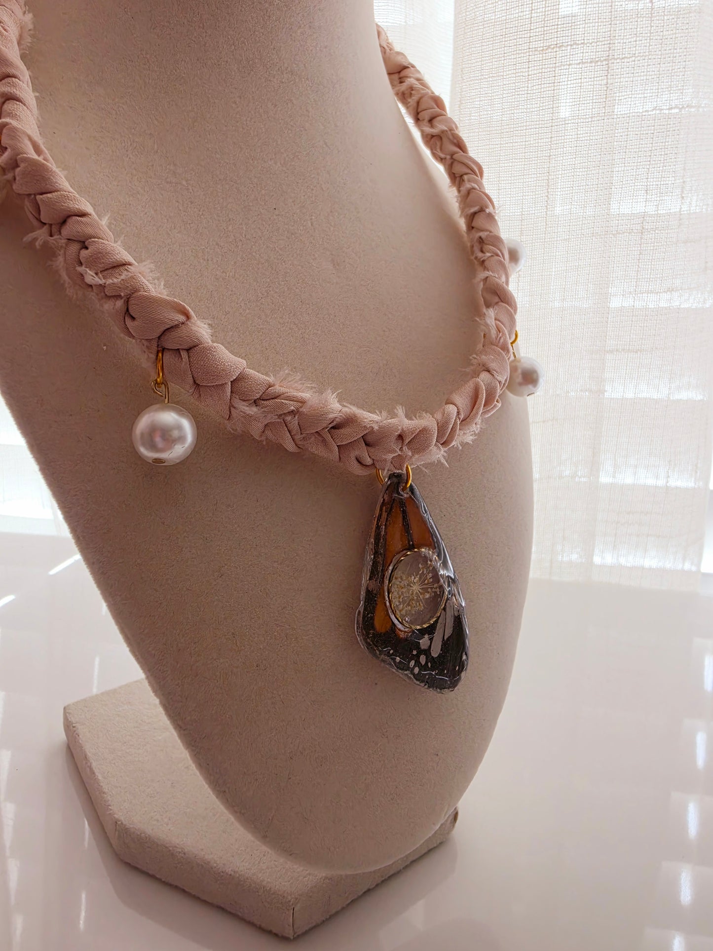 Moonlit Monarch Charm Necklace