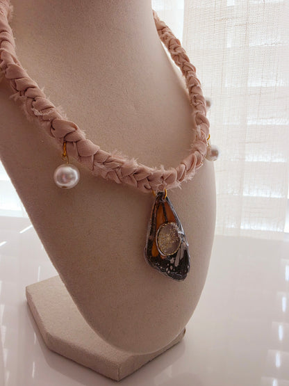 Moonlit Monarch Charm Necklace