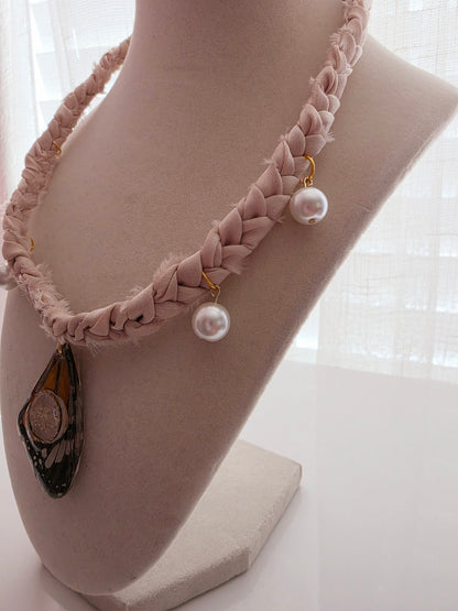Moonlit Monarch Charm Necklace