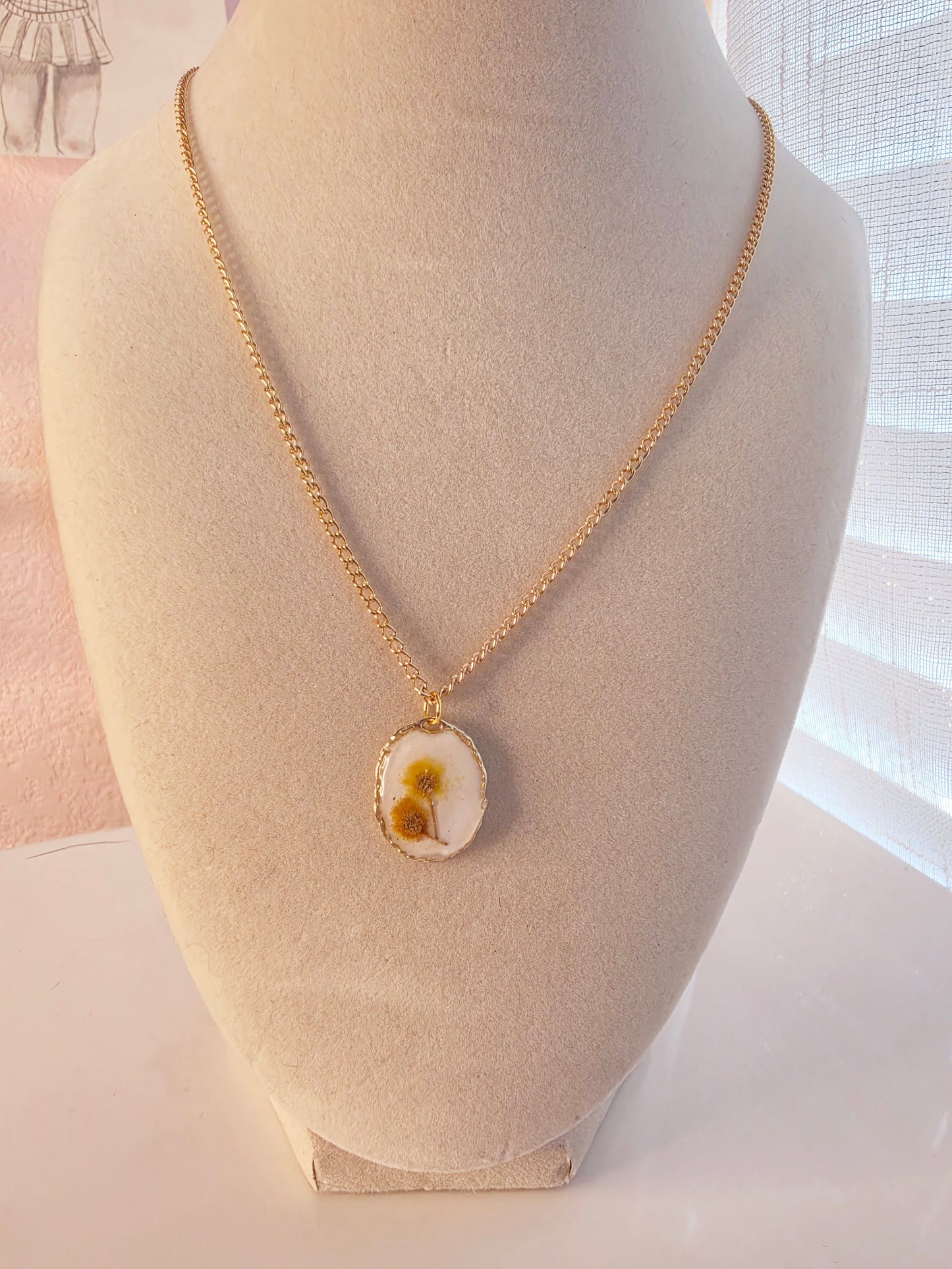 Golden Bloom Keepsake Necklace