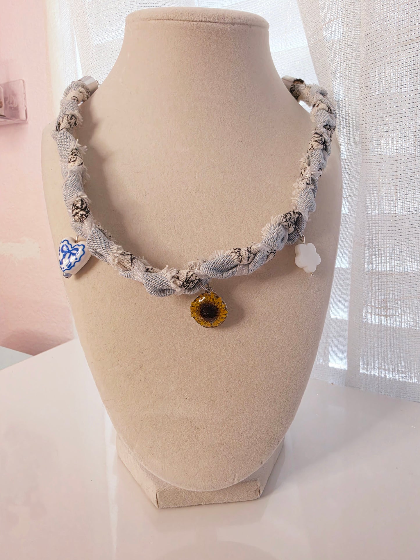 Sunflower Cottage Charm Necklace