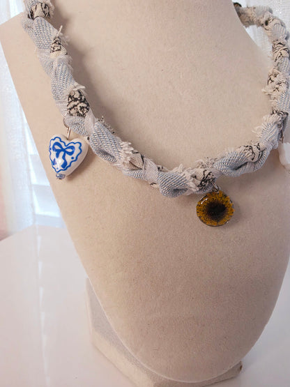 Sunflower Cottage Charm Necklace