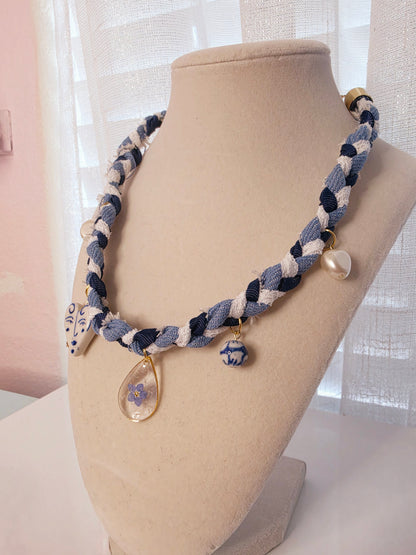 Santorini Bloom Charm Necklace