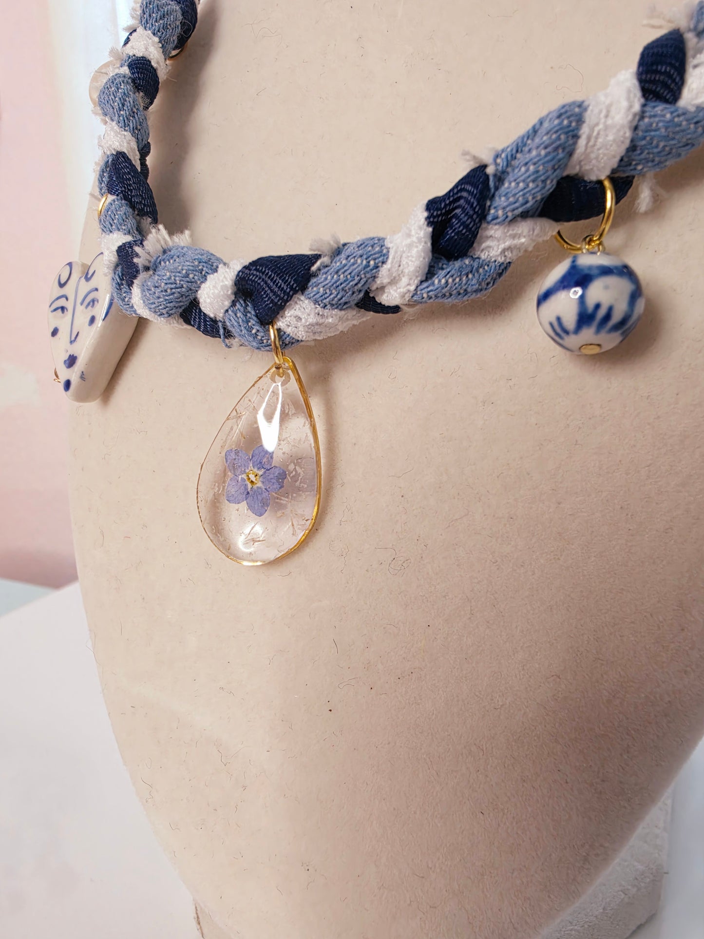 Santorini Bloom Charm Necklace