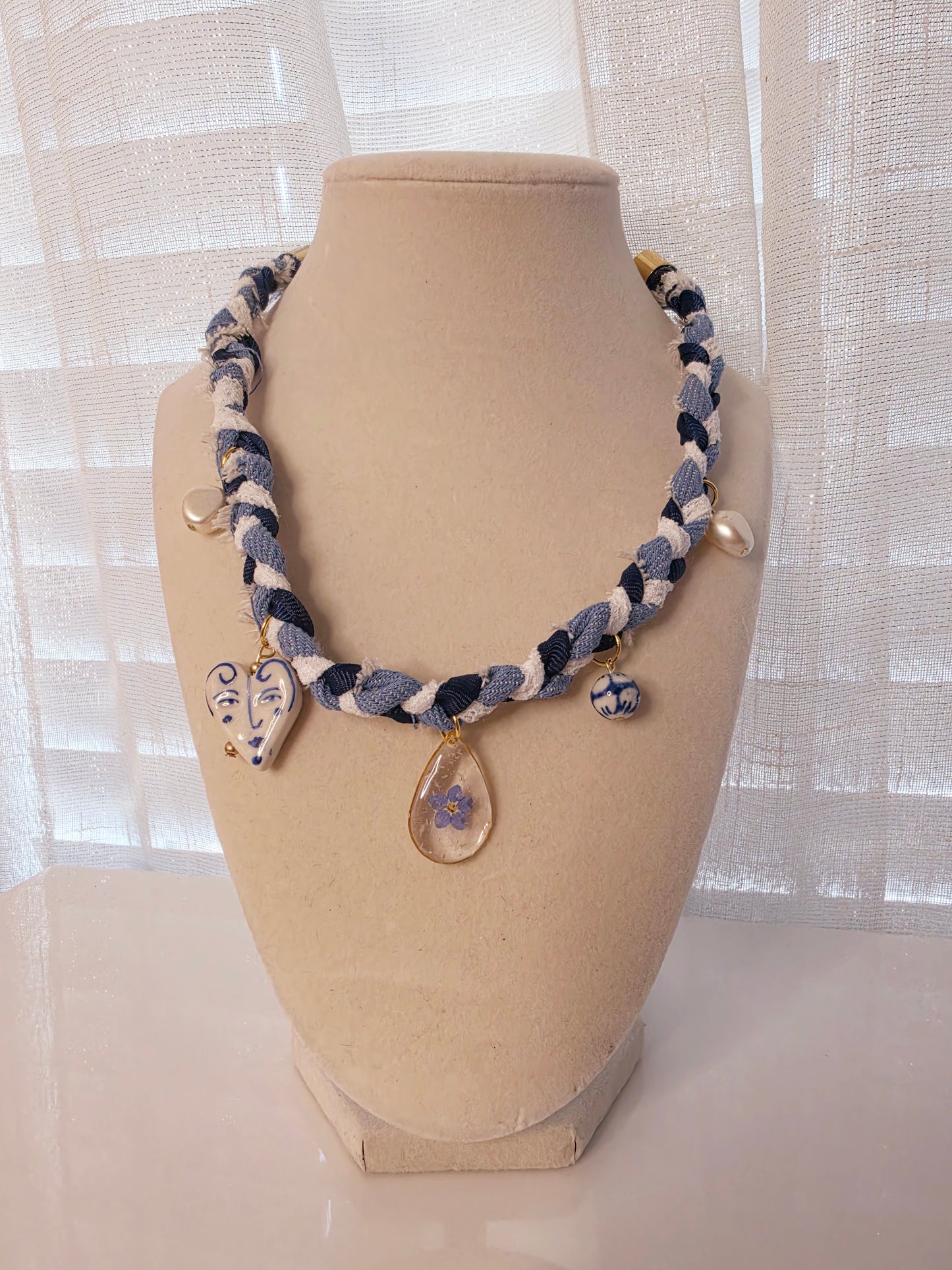Santorini Bloom Charm Necklace