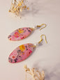 Rosé Garden Fabric Earrings