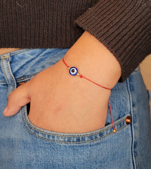 Blue  Simple Evil Eye Bracelet