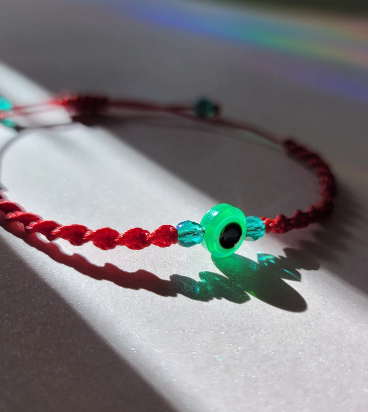 Green  Spiral Evil Bracelets