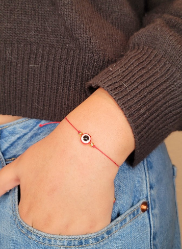 Red Simple Evil Eye Bracelet